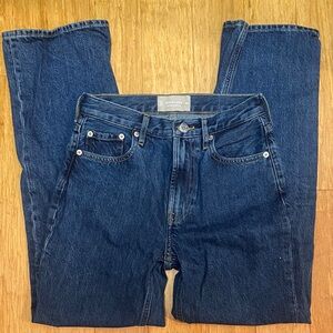 Everlane Deep Blue cheeky straight leg jean. NWOT